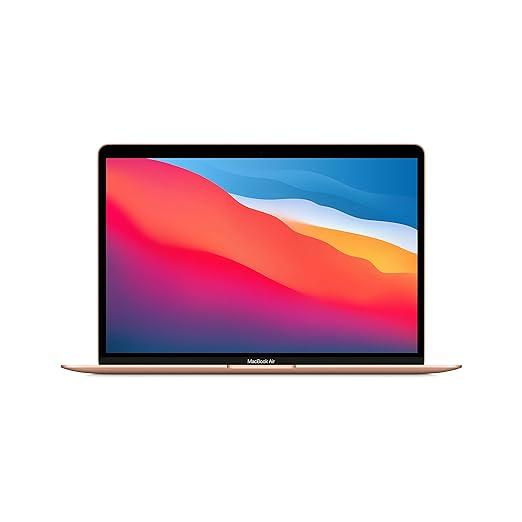 Apple MacBook Air Laptop M1 chip, 13.3-inch/33.74 cm Retina Display, 8GB RAM, 256GB SSD Storage, Backlit Keyboard, FaceTime HD Camera, Touch ID. Works with iPhone/iPad; Gold